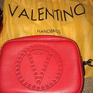 Ladies Valentino red studded purse